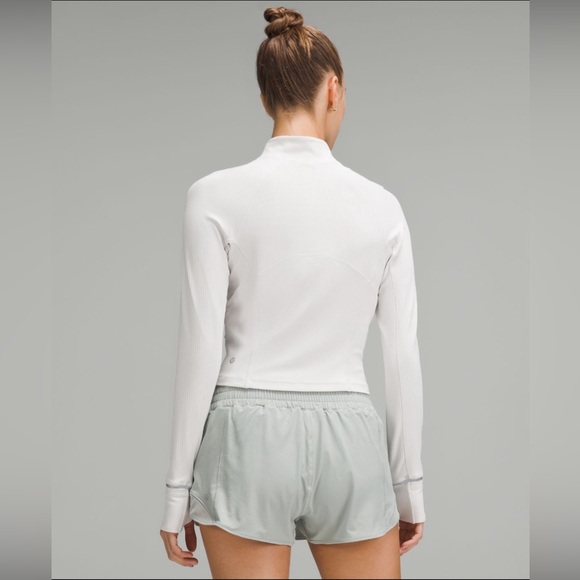 NWT Lululemon It’s Rulu Ribbed Cropped Half Zip - Picture 3 of 8